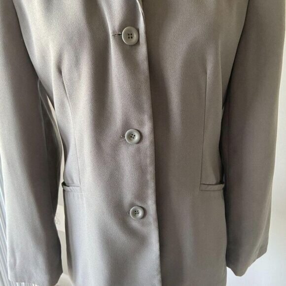 Imagio Casual Button Closure Boyfriend Blazer Jacket for Women - Picture 7 of 8